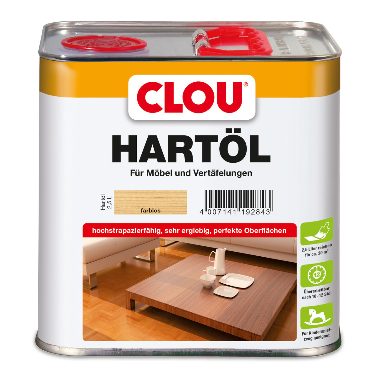 Clou Hartöl Farblos 2,5 L