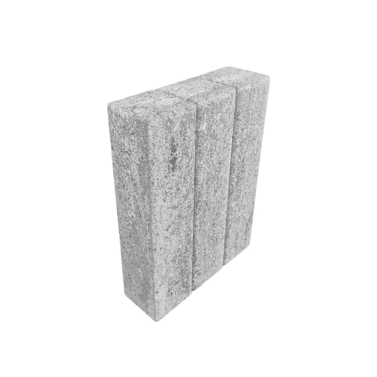 Diephaus Mauerstein Varied Palisade weiss-schwarz 40 x 10 x 10 cm