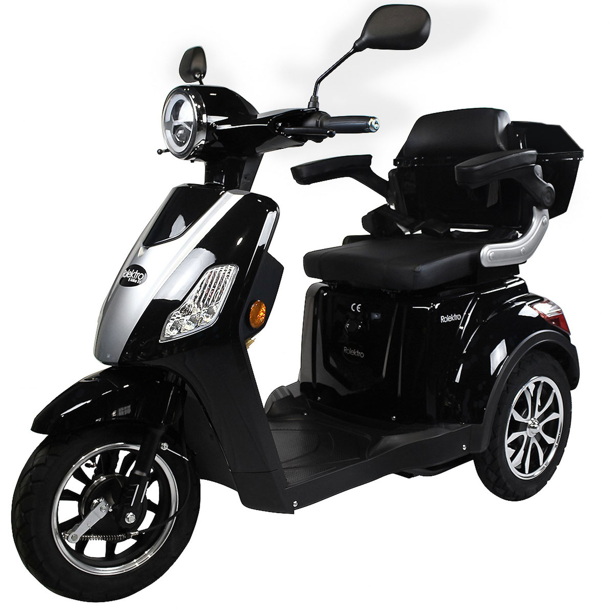 Rolektro E-Dreiradroller „25 V.2“ 1000 W, schwarz Bild 2