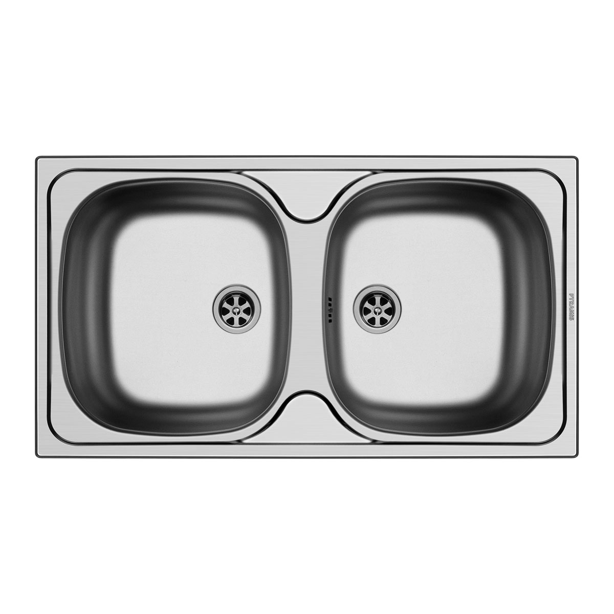 Pyramis  Edelstahl-Einbauspüle Doppelbecken E78
