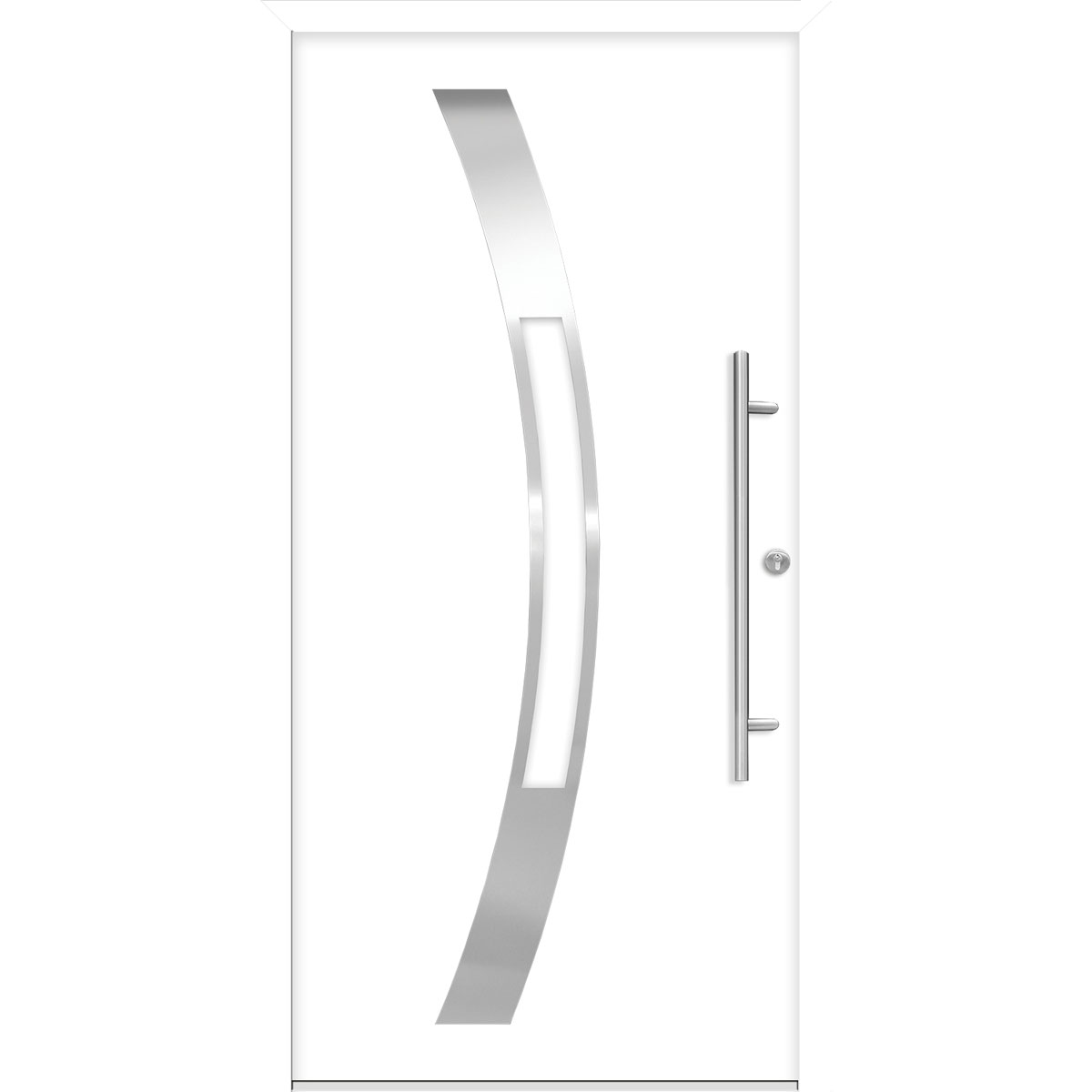 SplenDoor Premium-Haustür Passivedoor Goeteborg energiesparend weiss 100 x 210 cm rechts