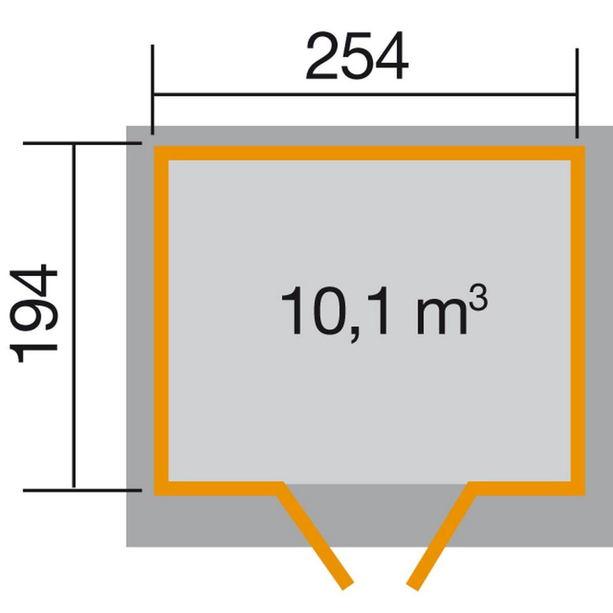 Weka Gartenhaus 325 278 x 237 x 223 cm Bild 3