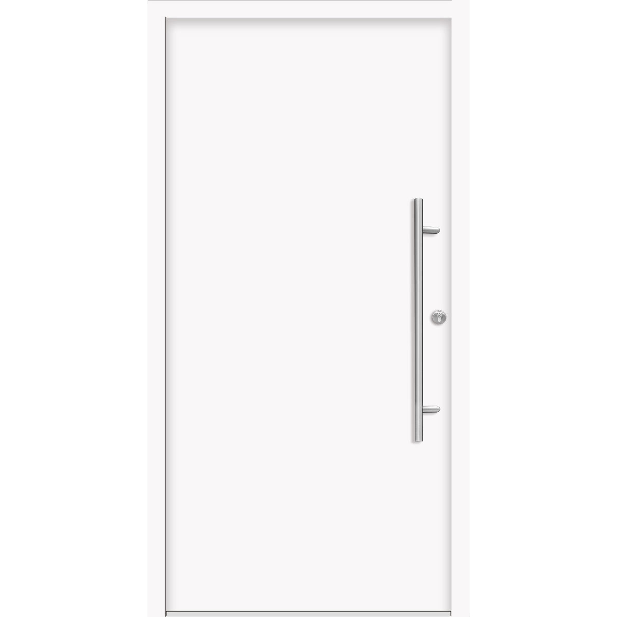 SplenDoor Premium-Haustür Passivedoor Ribe energiesparend weiss 100 x 200 cm rechts