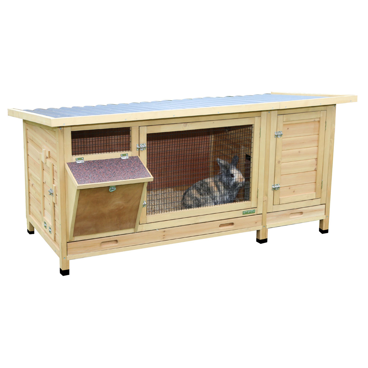 Kleintierstall Vario XXL mit Heuraufe 155 x 76 x 80 cm
