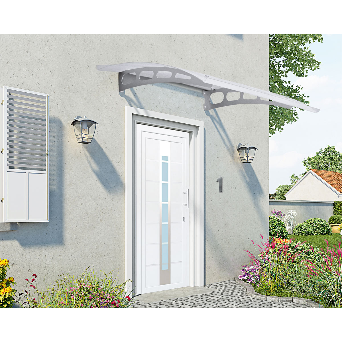 Alpertec Edelstahl-Hausnummer 8 satiniert Bild 2