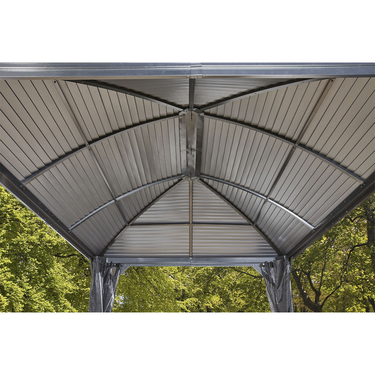 Sojag Pavillon Moreno 1014 inkl. Moskitonetz 298x423x283cm Anthrazit Bild 8