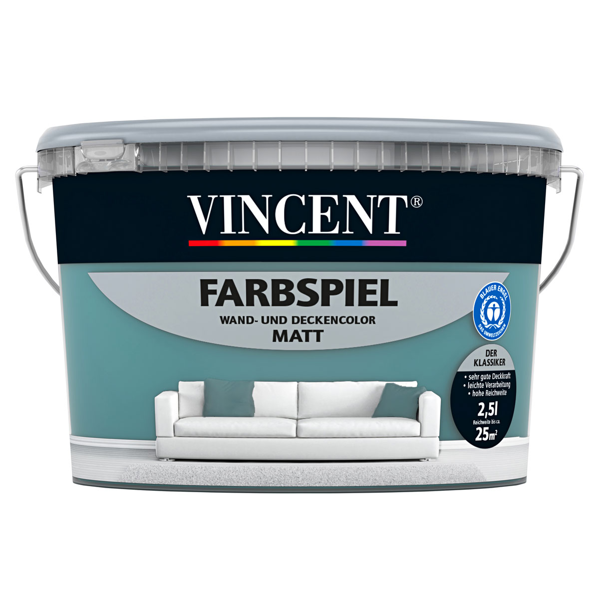 Vincent Farbspiel Opal matt 2,5 L