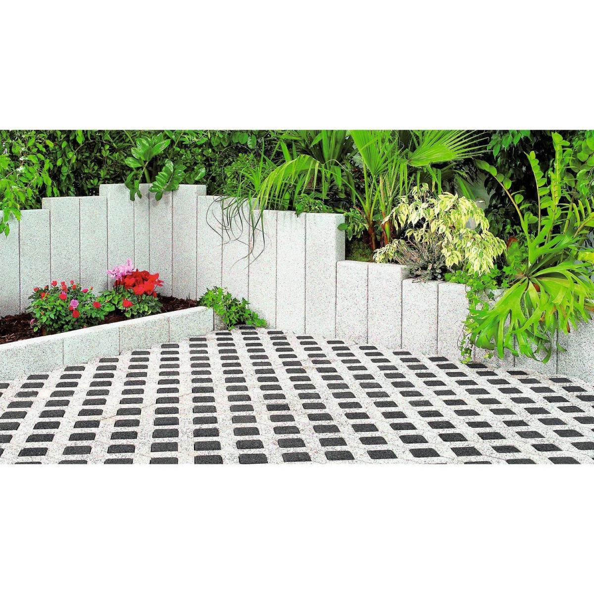 Lusit  Rasengitter-Füllstein 8,3 x 8,3 x 8 cm anthrazit Bild 2