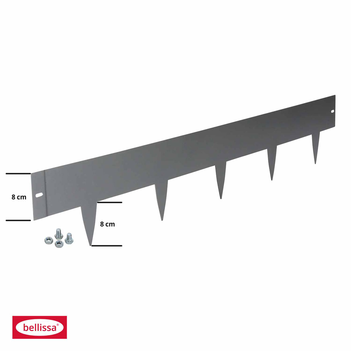 Rasenkante Spina 2er Set verzinkt 103 x 16 cm Bild 2