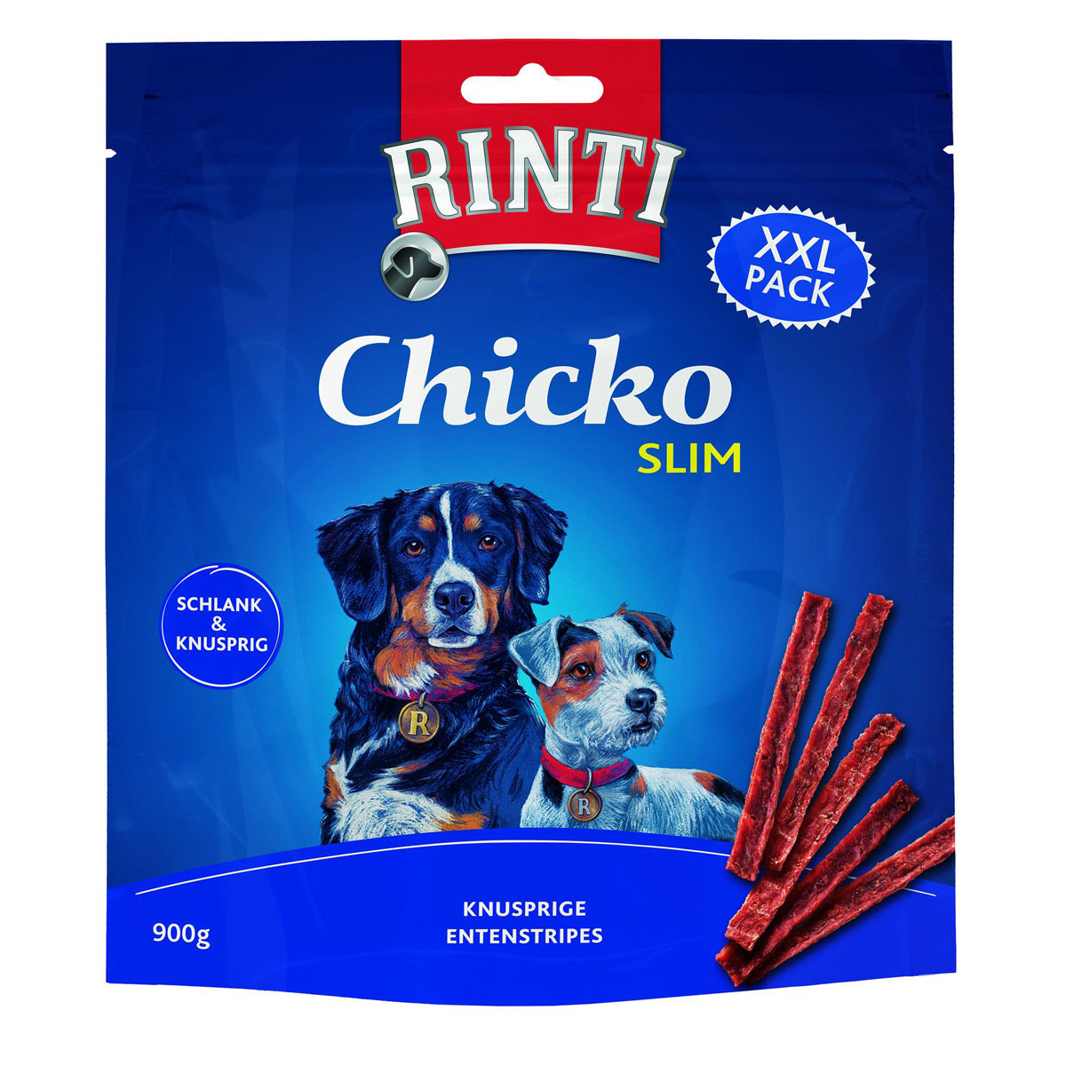 Rinti  Snack Chicko Slim Ente XXL-Pack 900g Bild 1