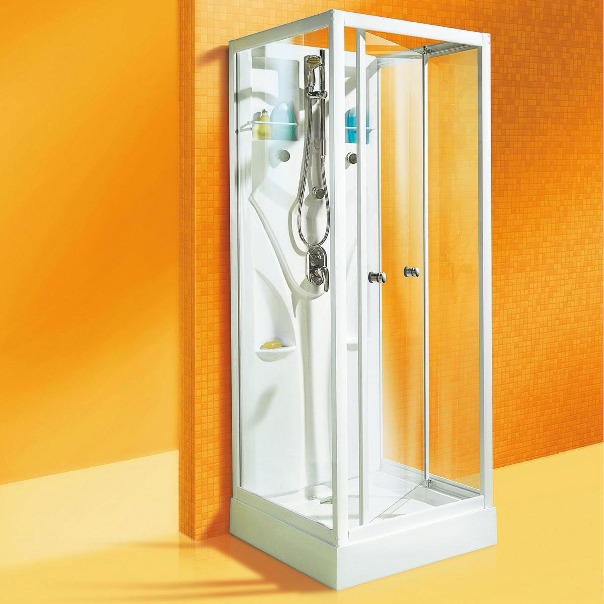 Schulte Komplettduschkabine Juist 2100 x 800 x 800 mm weiß