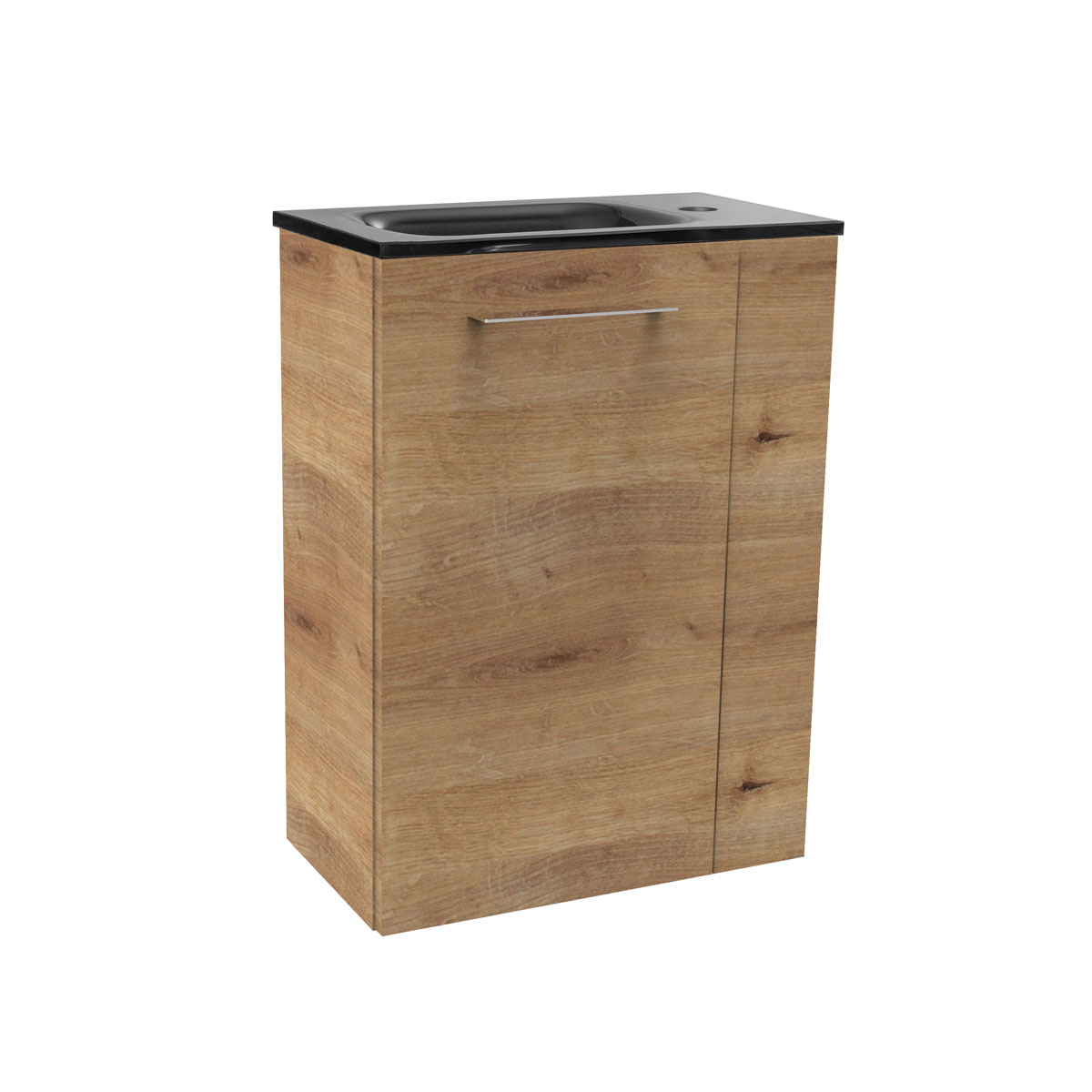 Fackelmann  Gäste-WC Glasbecken SBC 450 x 97 x 250 mm Grau links wie rechts verwendbar Bild 8