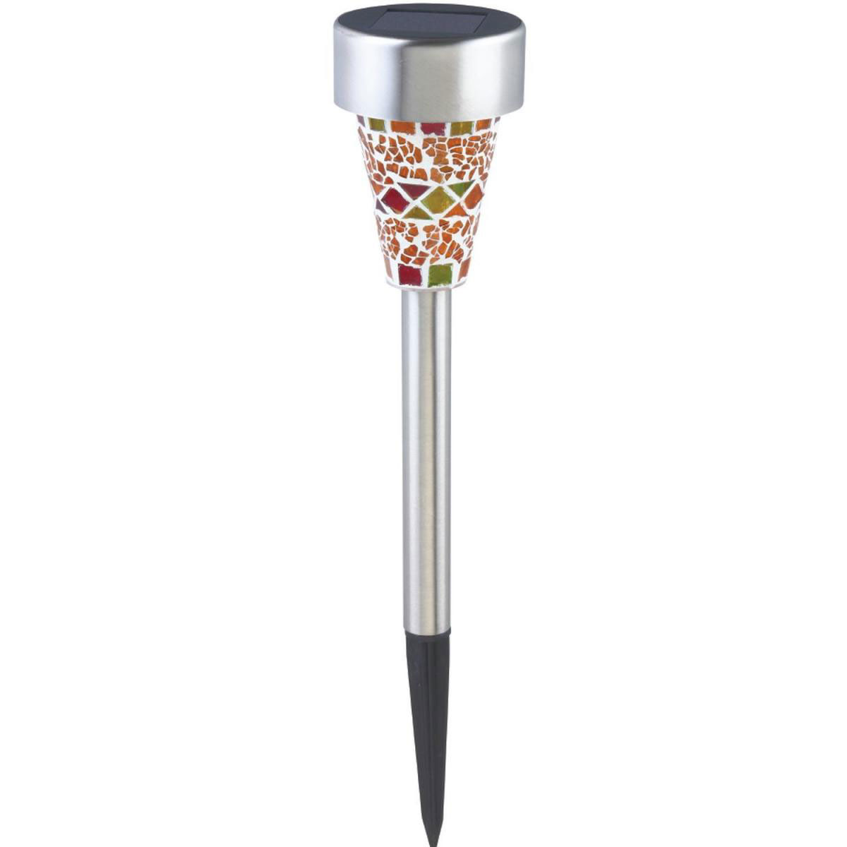 Flector Garten Solarleuchte Mosaikstick bernsteinfarben Bild 1