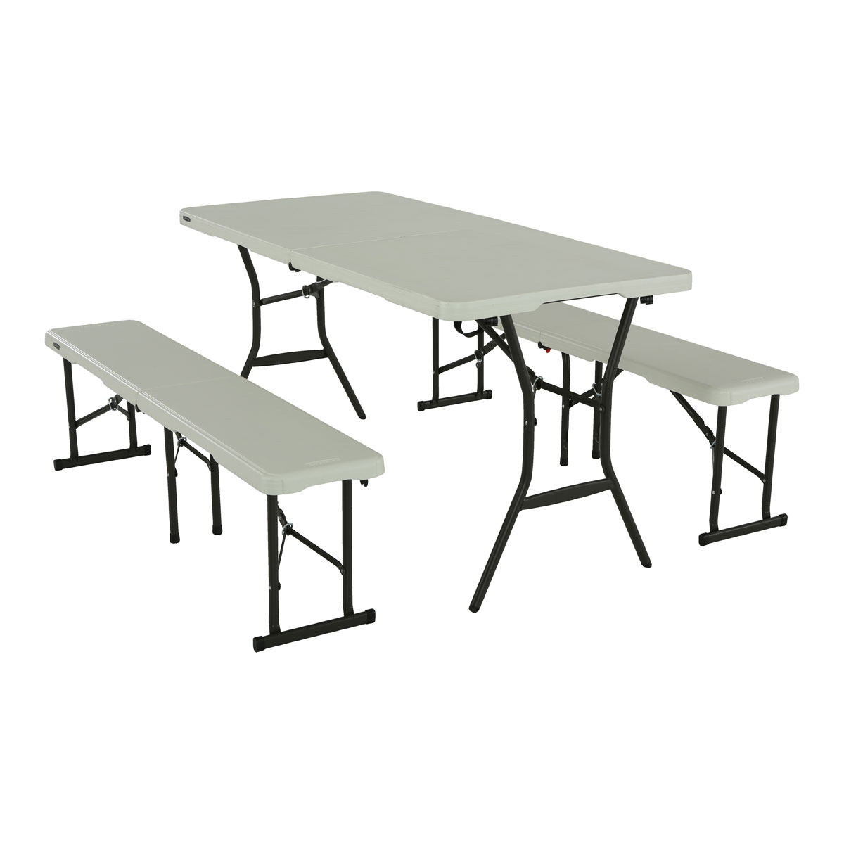 Lifetime Bierzeltgarnitur 3-teilig 182x76x74 cm Weiß Bild 2