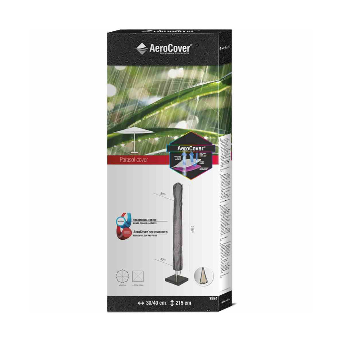 Schirmhülle AeroCover 250 x 30/40 cm atmungsaktiv