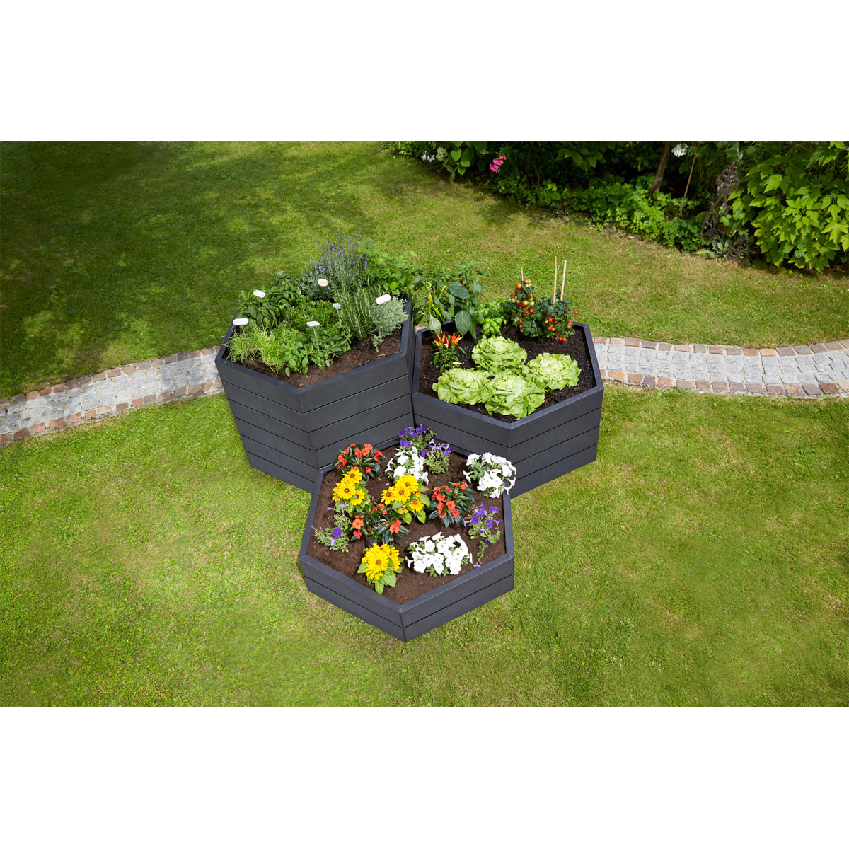 Garantia Hochbeet ERGO VARIO 1 Stone inkl FLORA Bild 8