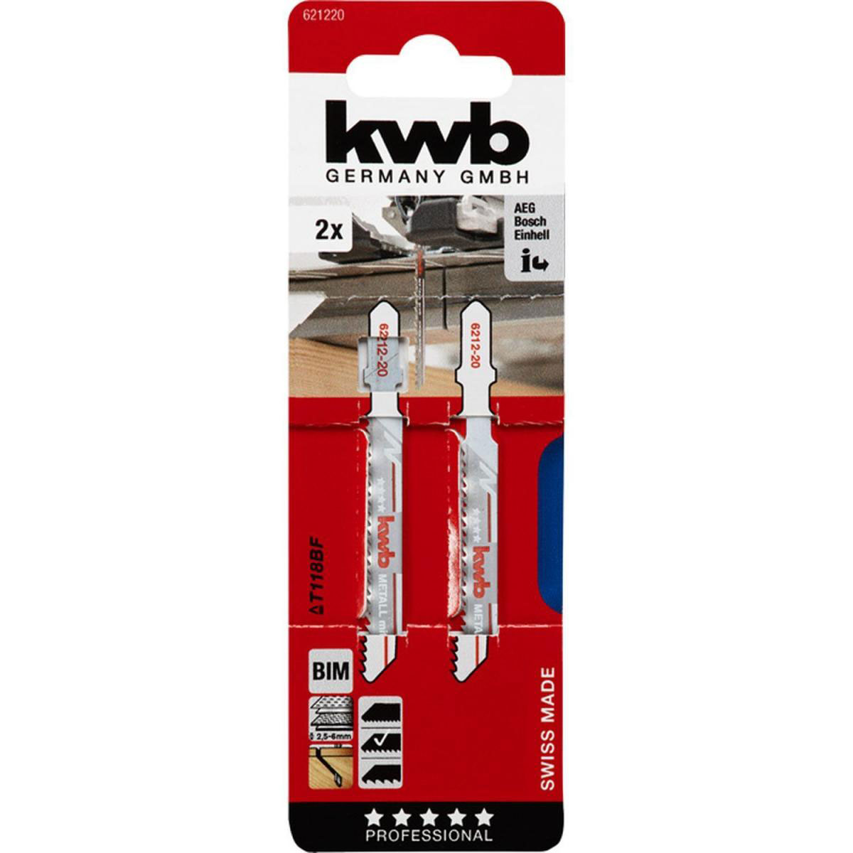 kwb  Stichsägeblätter Metallbearbeitung mittel S20 Bild 2