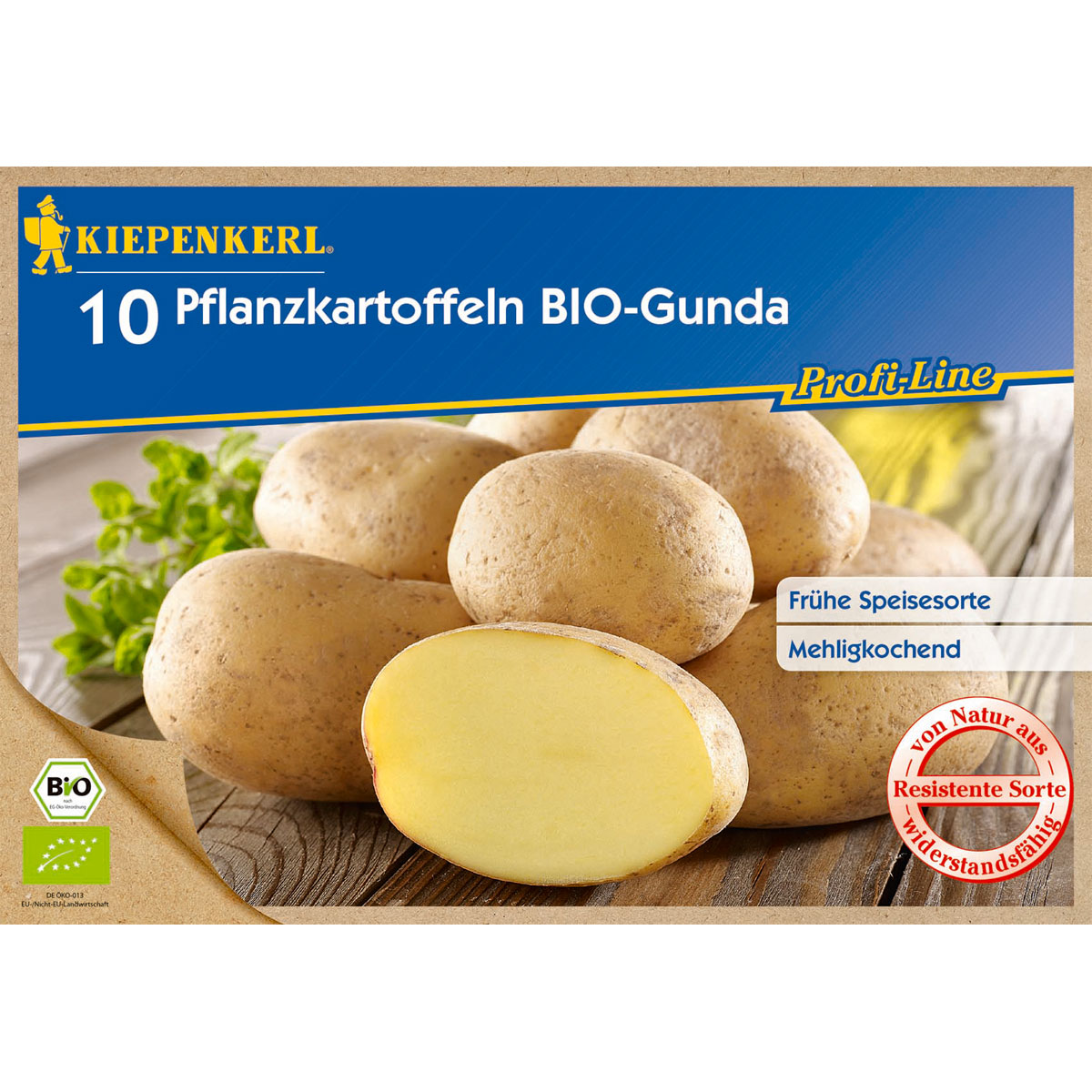 Kiepenkerl BIO Pflanzkartoffeln Gunda 10 Stück