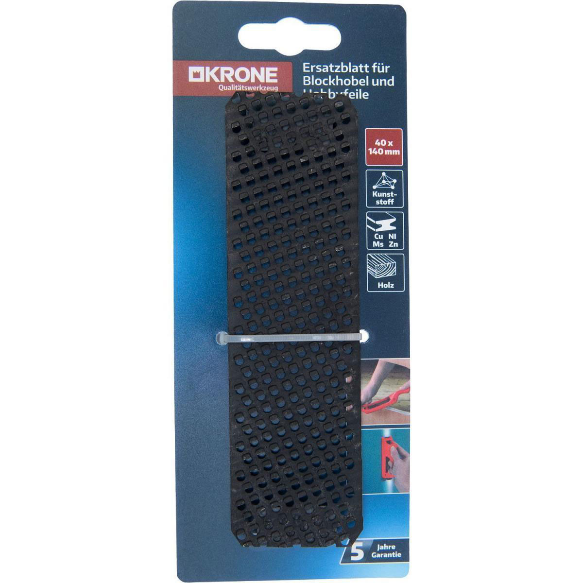 Krone Ersatzblatt für Hobel und Feilen Bild 1