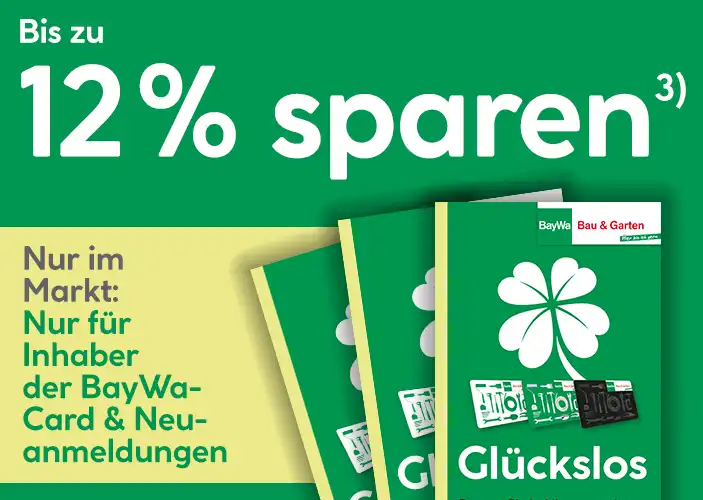 Aktion: Glückslos bis zu 12% sparen