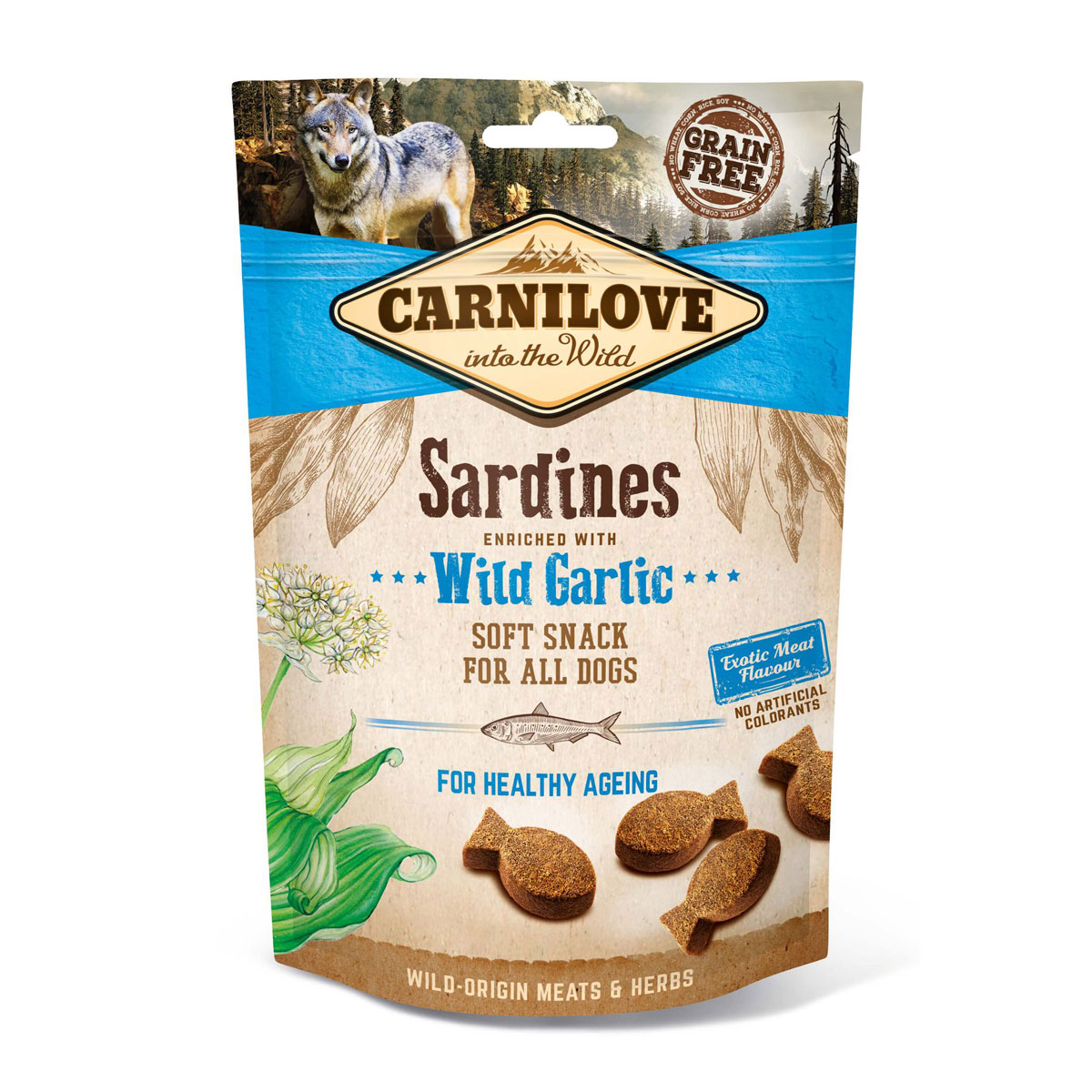 CARNILOVE Dog Soft Snack Sardines with Wild Garlic 200g