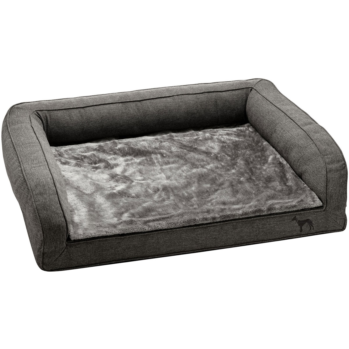 Hunter Orthopädisches Hundesofa Livingston anthrazit 80 x 60 cm Größe M