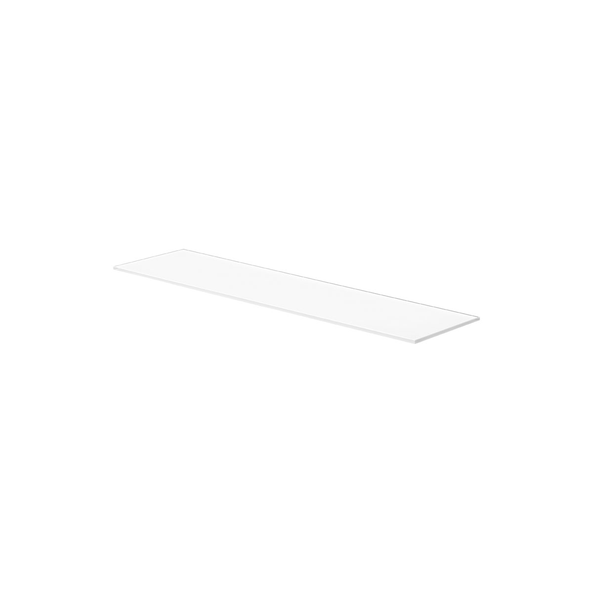 Dolle Regalboden Glassline Square weiß 80 x 20 x 1 cm