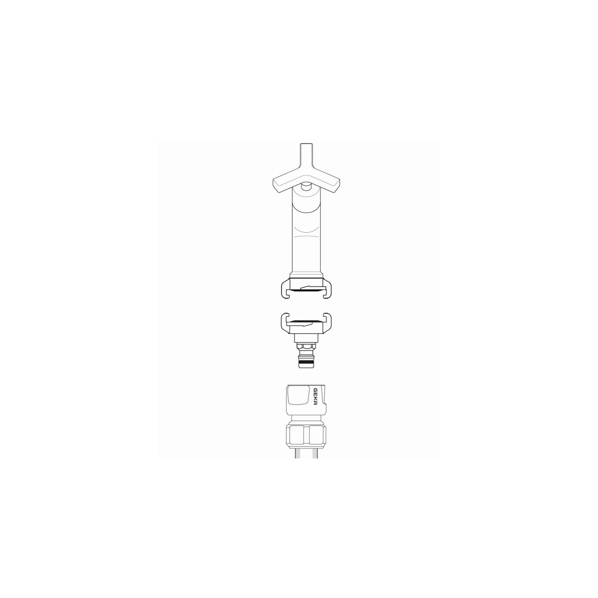 GEKA  Adapter Klaue und Stecker Bild 2