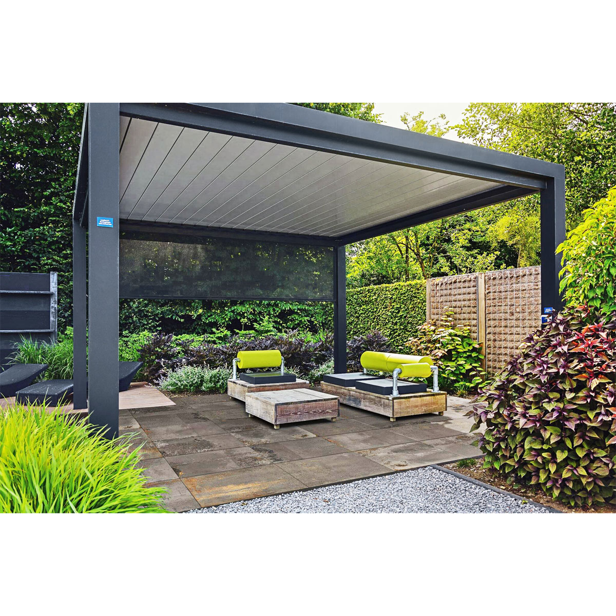 Terrassenplatte Tile Metallic Black 60 x 120 x 2 cm Bild 2