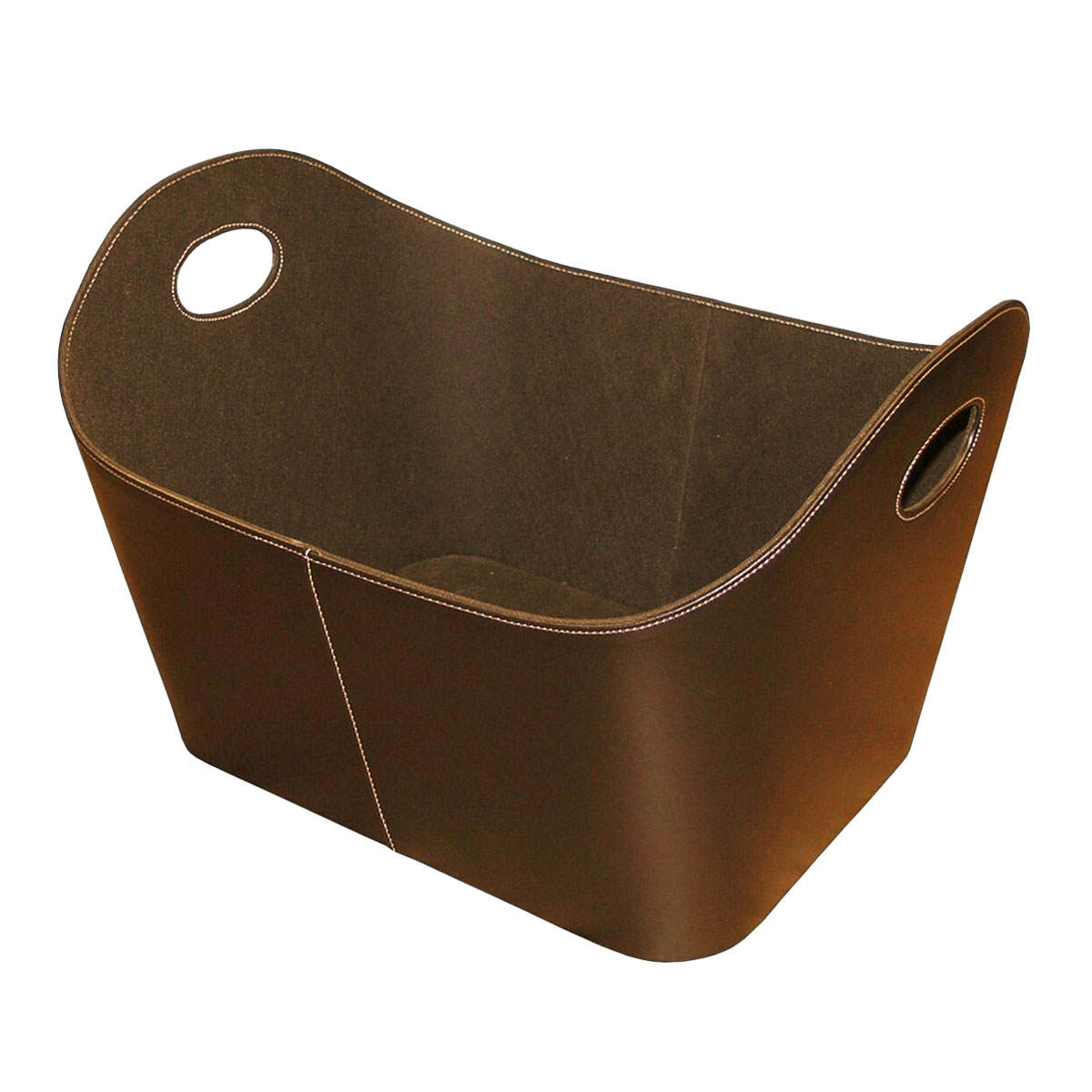 Kunstlederkorb 55 x 35 x 40 cm braun