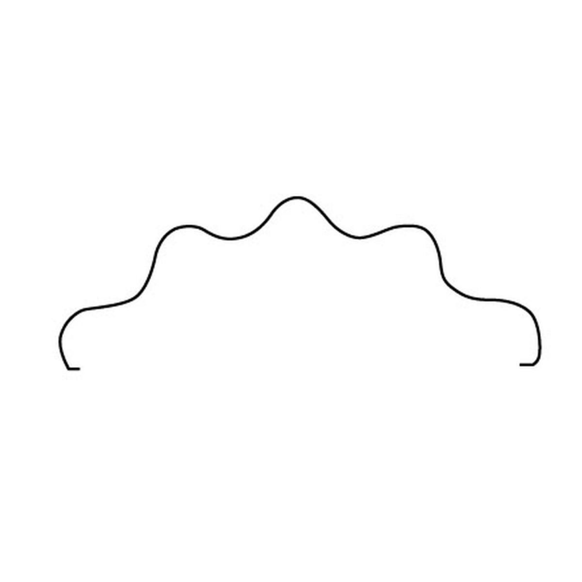 Stützring wellenform 54 cm Halbkreis