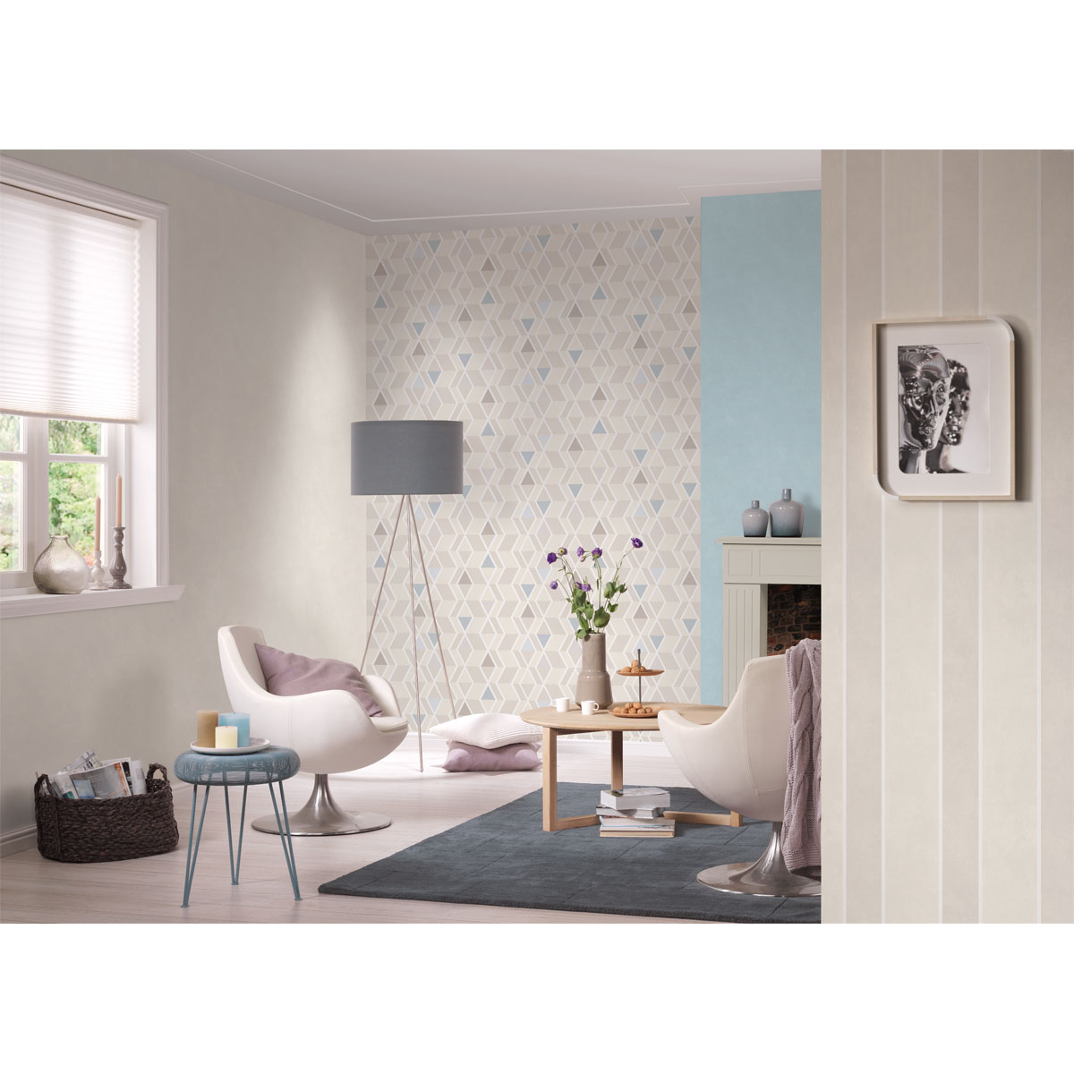 Vliestapete Scandinavian 10,05 x 0,53 m weiß Bild 2