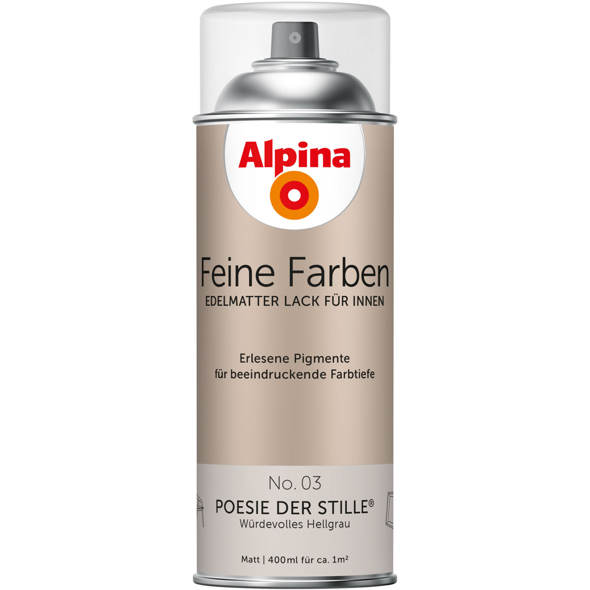 Alpina Buntlack Feine Farben Sprühlack No 03 Poesie der Stille edelmatt 400ml