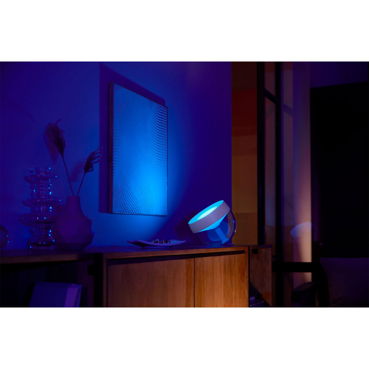 Philips Hue LED-Tischleuchte Iris transparent Bild 7