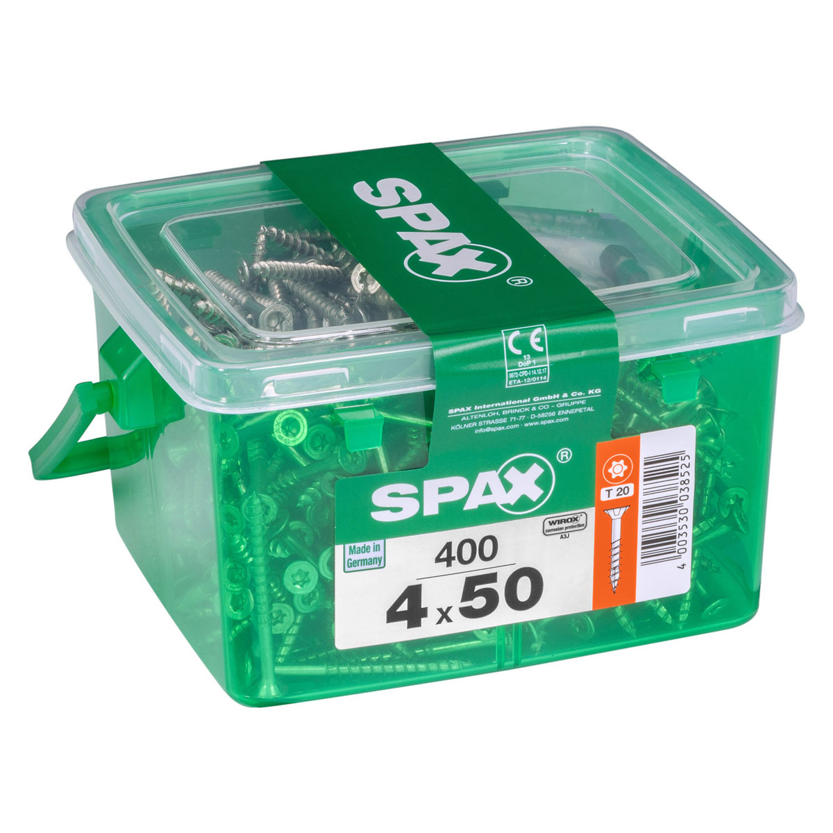 Spax Universalschrauben WIROX Senkkopf 4 x 50 HKB 400 Stück Bild 2