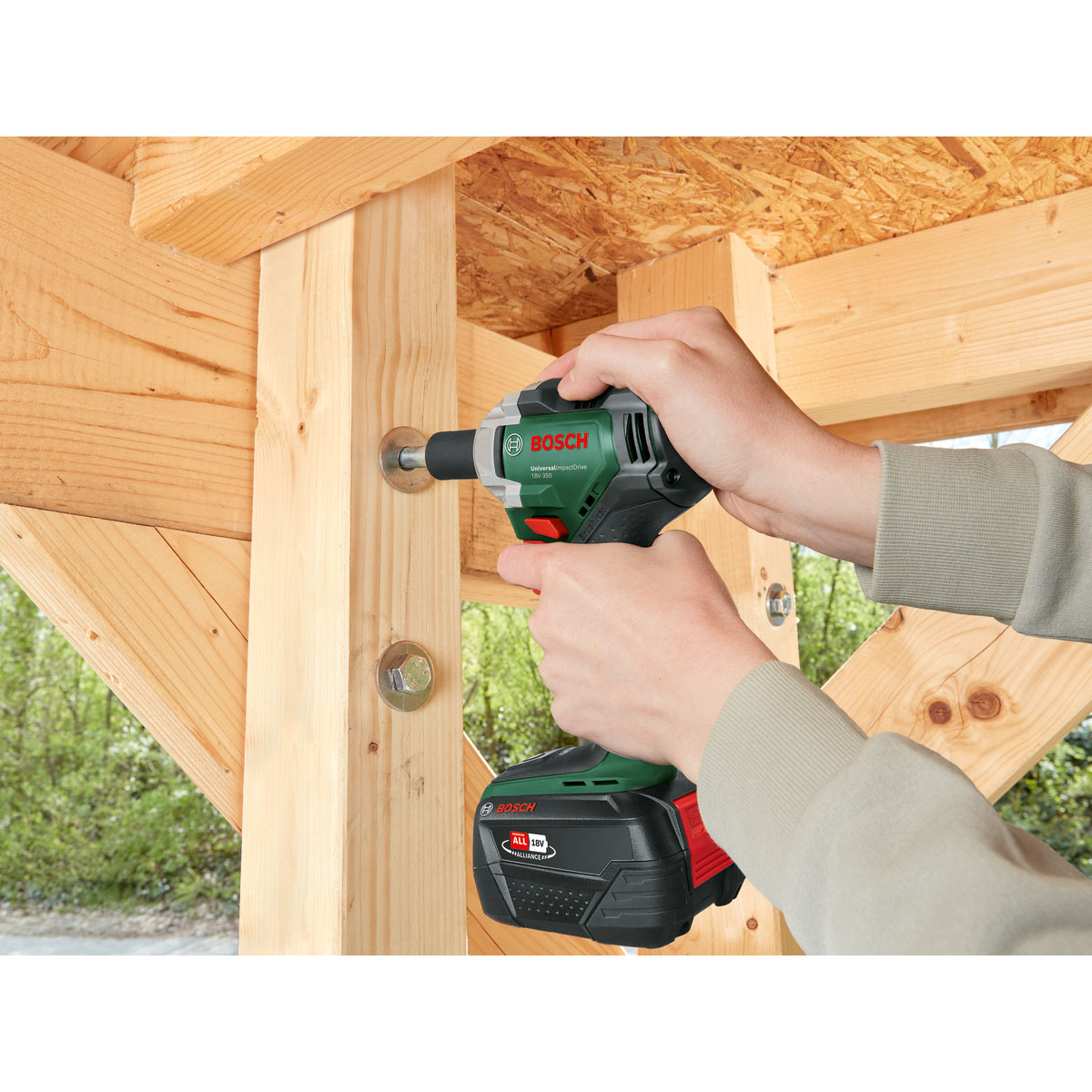 Bosch Akku- Schlagbohrmaschine Universal Impact Drive 18V- 350 solo Bild 4