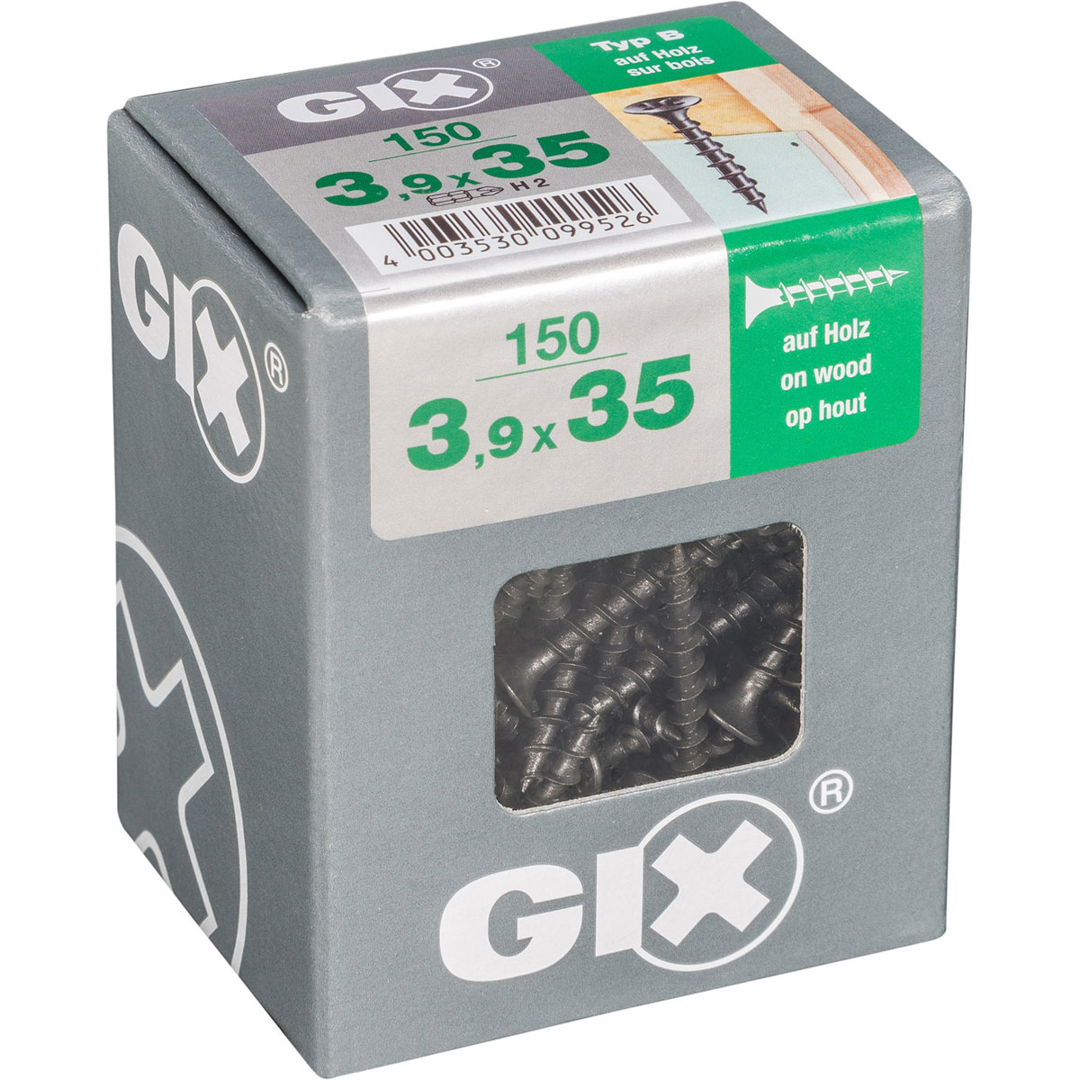 Gix Schnellbauschraube B Trompetenkopf 3,9 x 35 mm 150 Stück