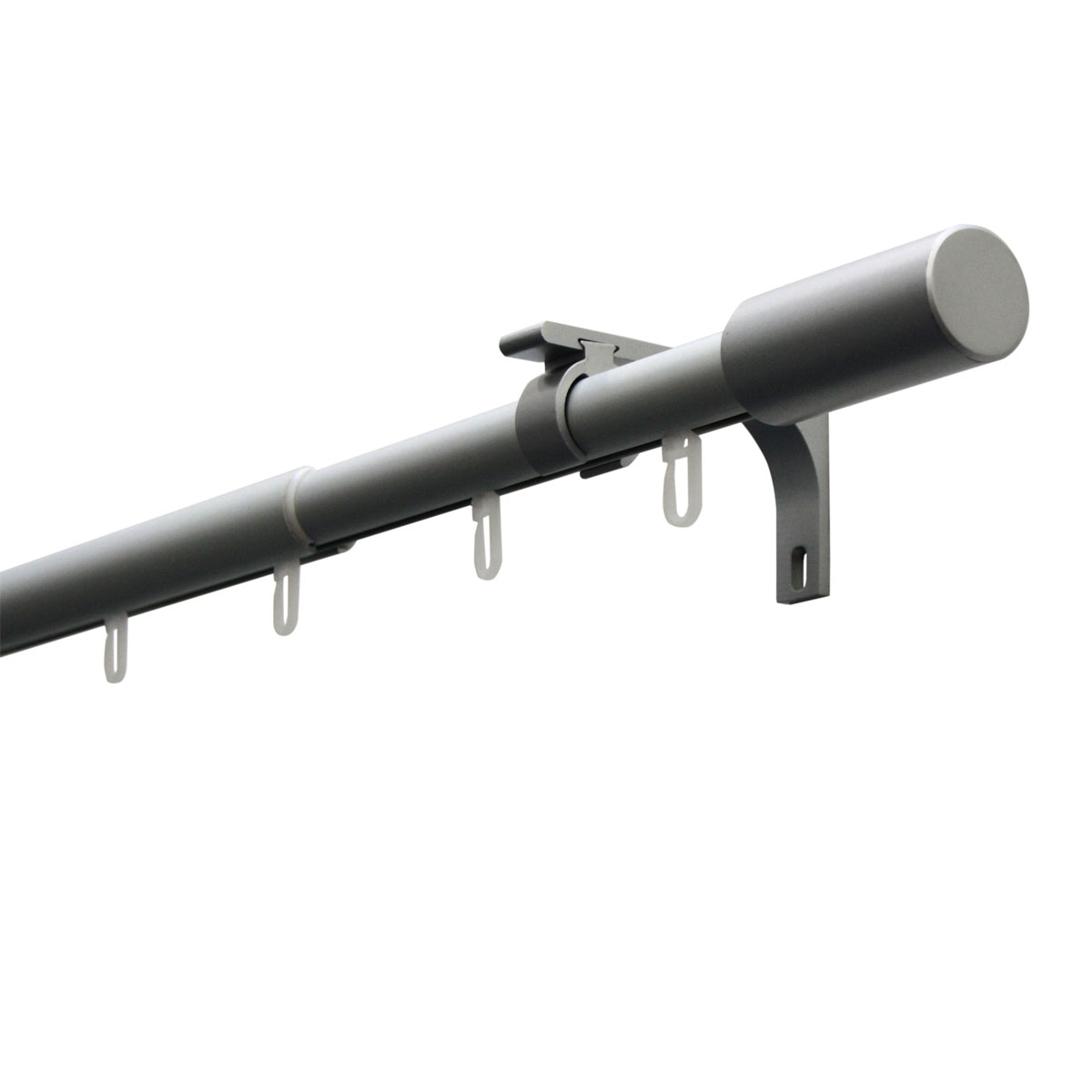 Gardinia Gardinenstange Paros Durchmesser 22/19 mm silber 190-360 cm