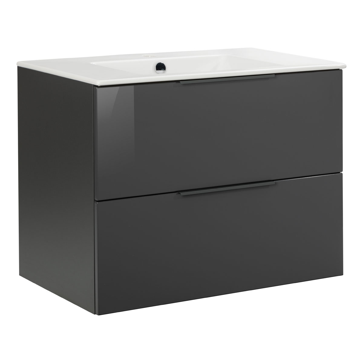 Fackelmann  Waschtischunterschrank LUNA 800 x 602 x 488 mm anthrazit Bild 4