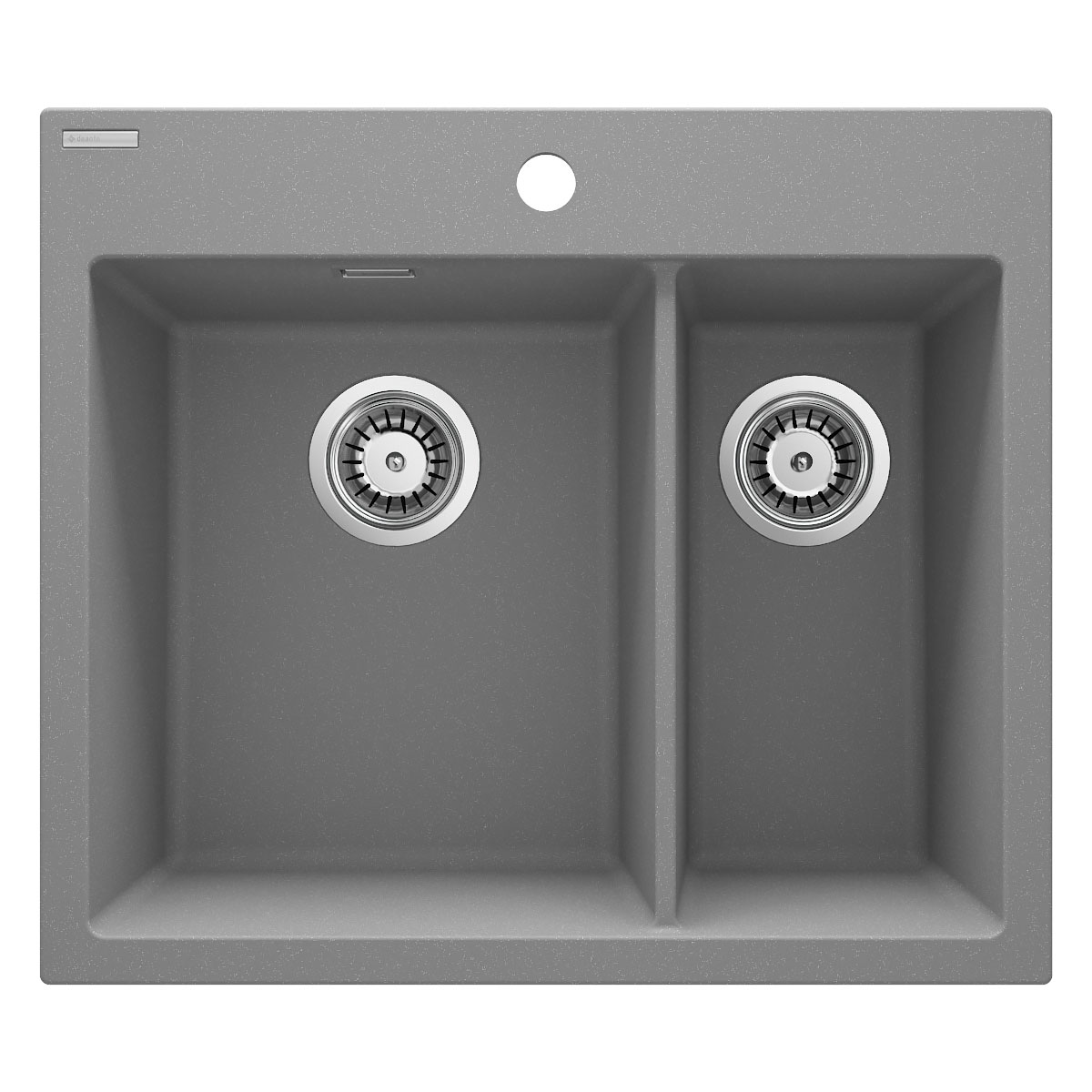 deante  1,5 Becken Granitspüle ERIDAN ohne Abtropffläche grau metallic