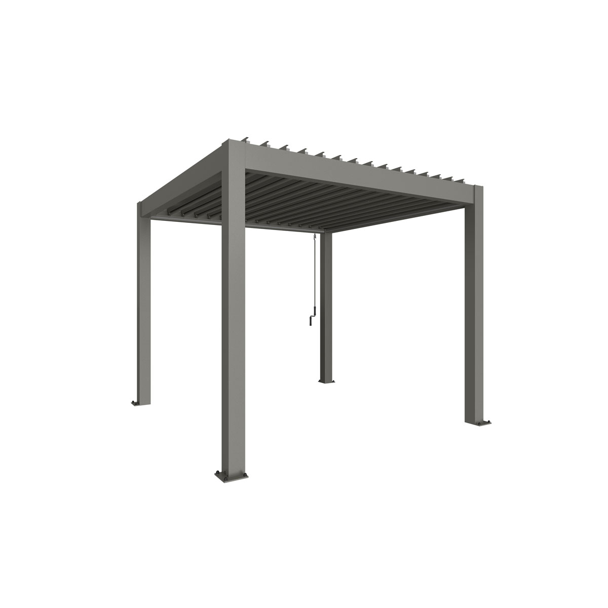 Biohort Pergola Gr. 3 x 3 quarzgrau-metallic