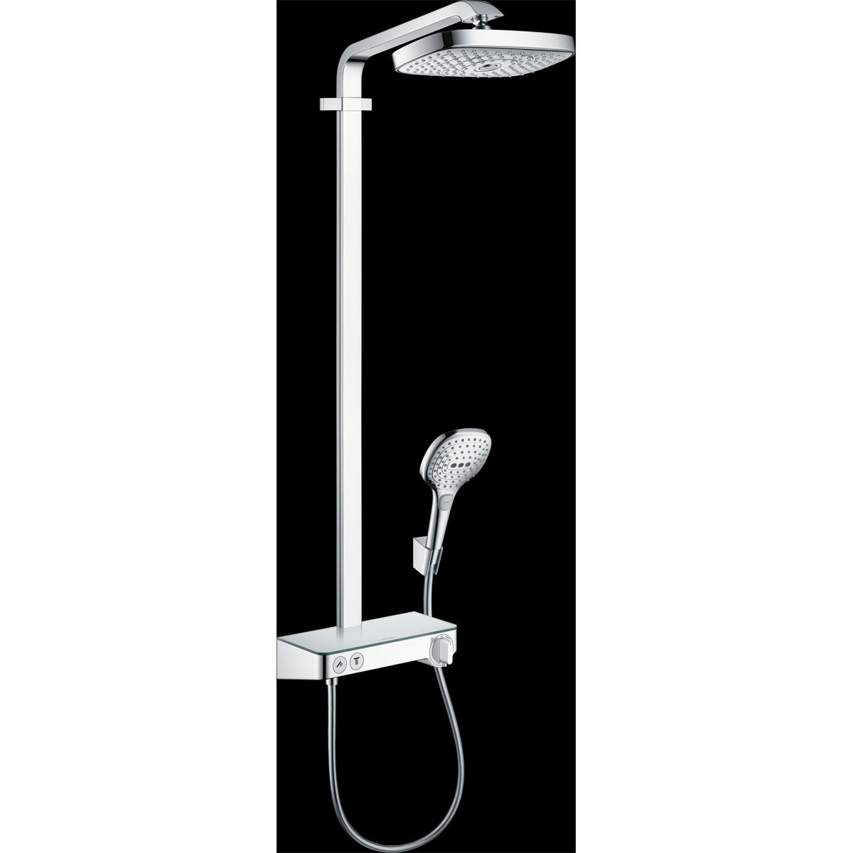 Hansgrohe Duschsystem 300 Raindance Select E 2 Strahlarten mit ShowerTablet Select 300 Chrom