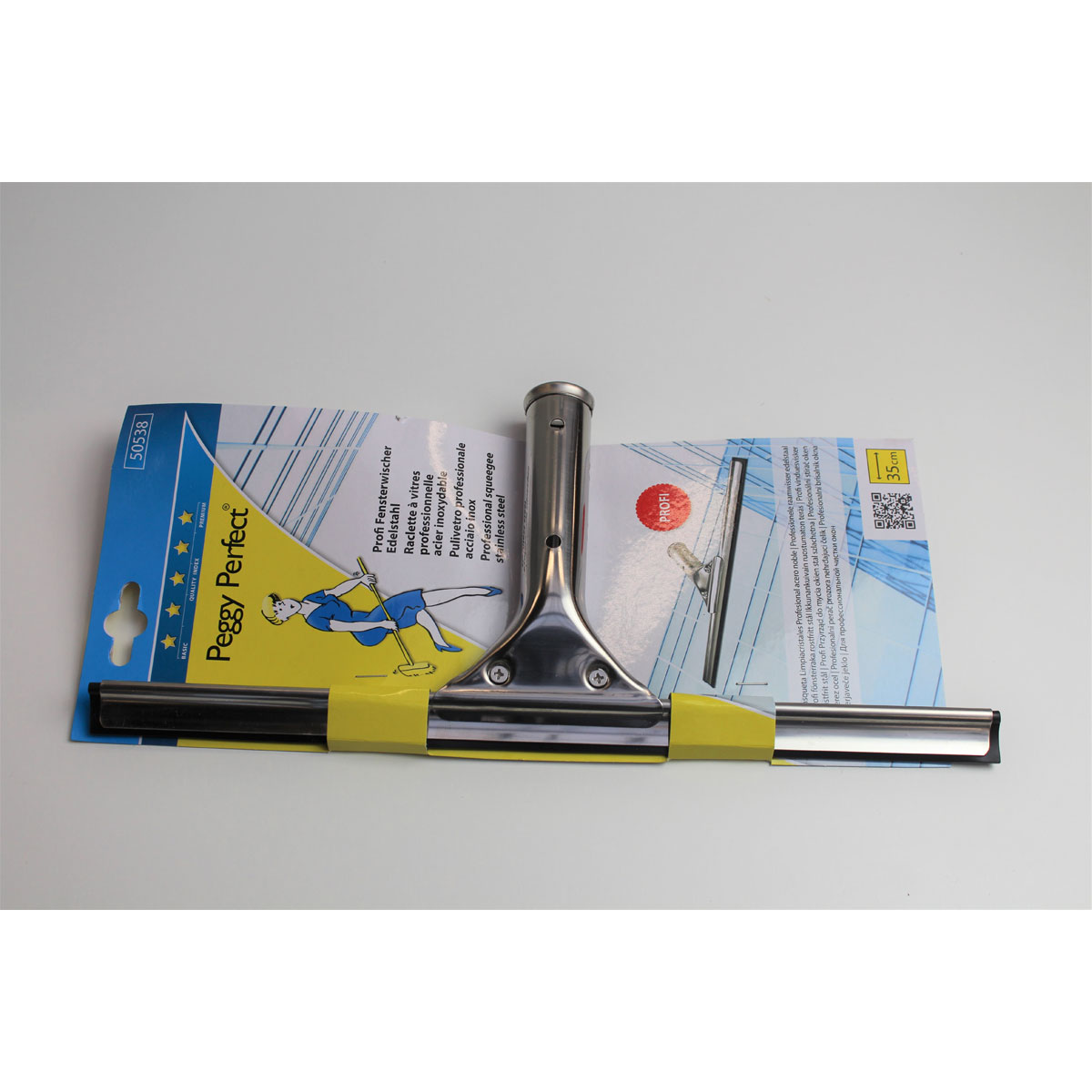 Peggy-Perfect Profi-Fensterwischer 35 cm Edelstahl