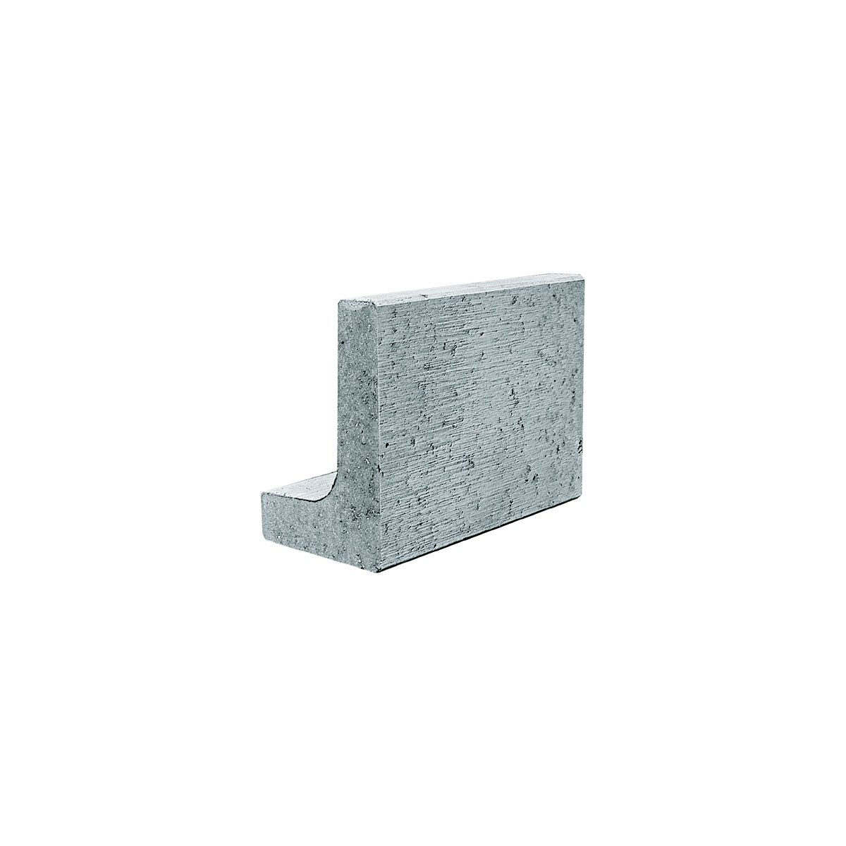 Lusit  Mini L-Stein Grau mit Fase 30 x 20 x 40 x 6 cm