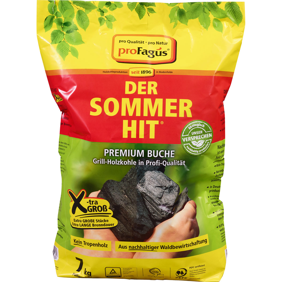 proFagus Grill-Holzkohle Der Sommer-Hit 7 kg proFagus Grill-Holzkohle Der Sommer-Hit 7 kg