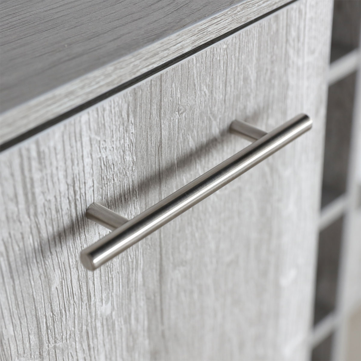 Better Home Weinregal mit feststellbaren Rollen grau marmoriert 37 x 60 x 82 cm Bild 6