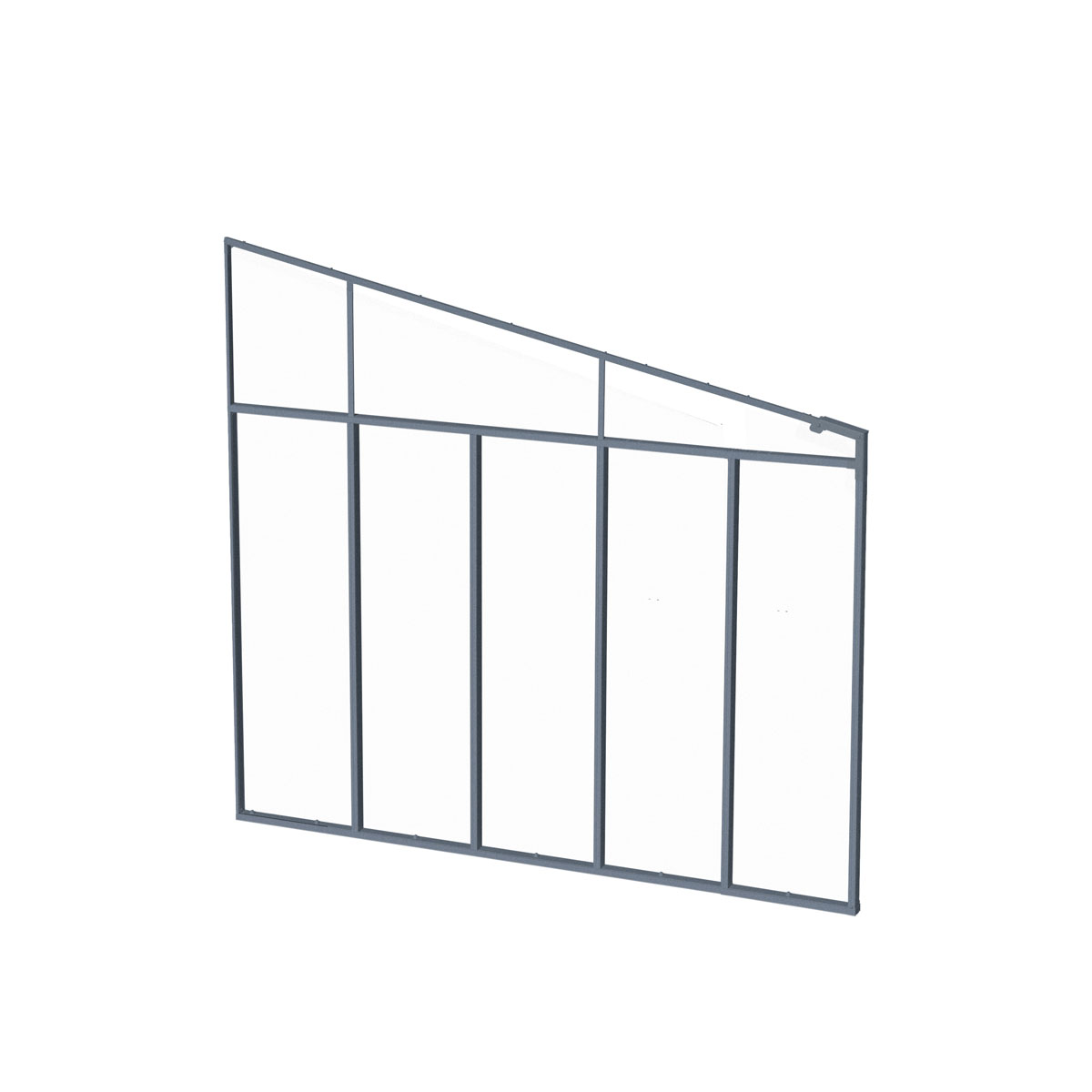 Palram Canopia Terassenüberdachung  3er Serie Pergola-Seitenwand dunkelgrau Bild 4