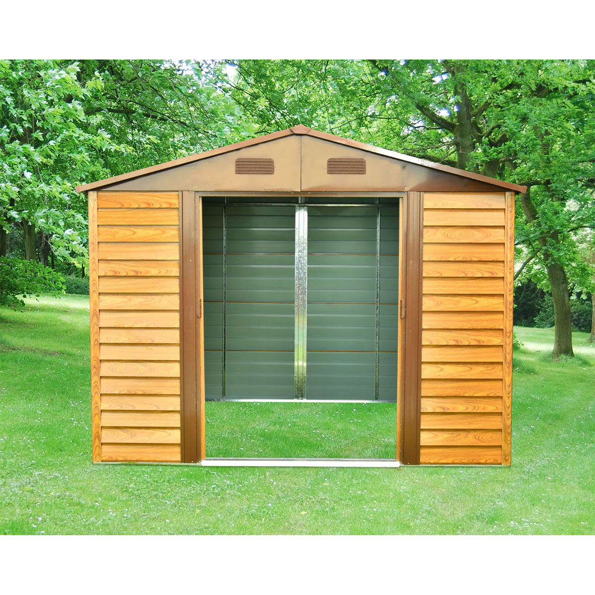 Pergart Gerätehaus Frankfurt II 8,2m² holzoptik Bild 9