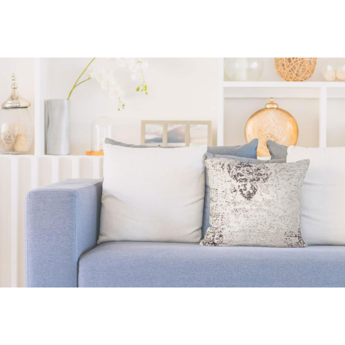 Vintage-Kissen „Nostalgia Pillow 275“ Anthrazit, 45x45cm Bild 2