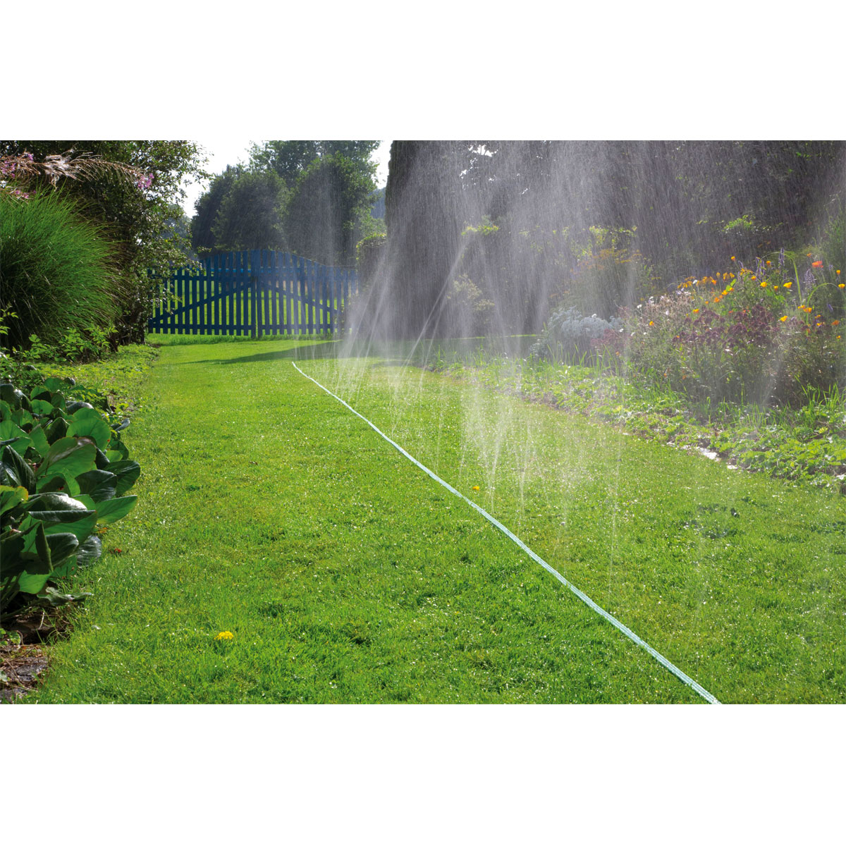 Gardena  Schlauchregner mit Anschlußteilen grün Bild 5